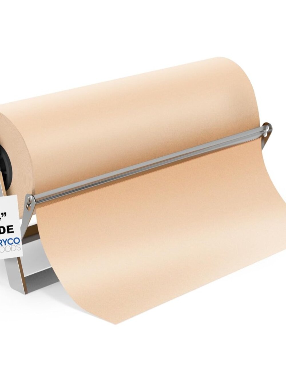 24 Inch Butcher & Kraft Paper Roll Dispenser and Cutter